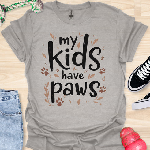My kids have paws - V2 - Forest T-Shirt